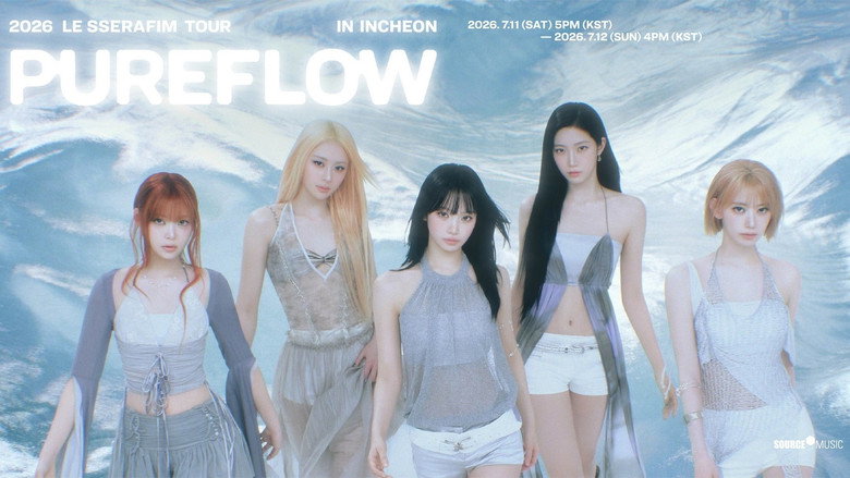 кадр из фильма 2026 LE SSERAFIM TOUR ‘PUREFLOW’ IN INCHEON