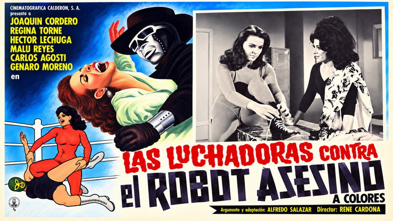 кадр из фильма Las luchadoras vs el robot asesino