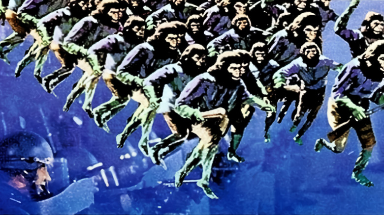 кадр из фильма Завоевание планеты обезьян