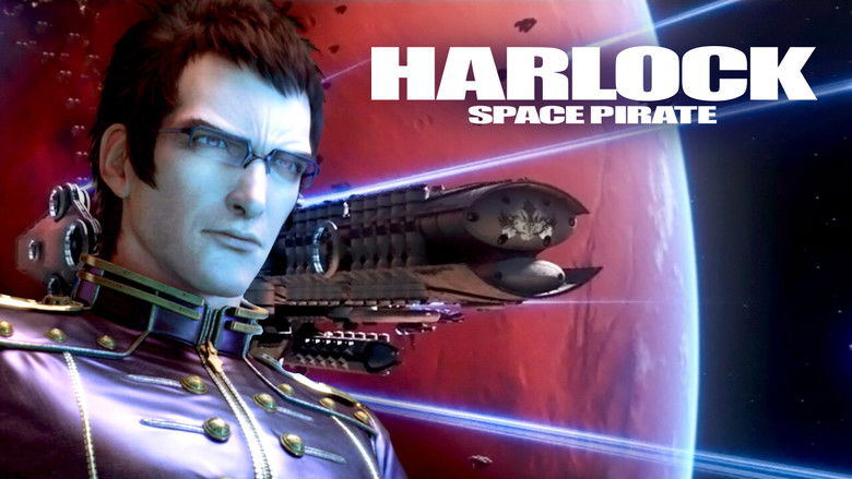 кадр из фильма Космический пират Харлок