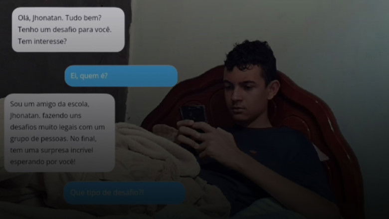 кадр из фильма Baleia Azul - Os desafios