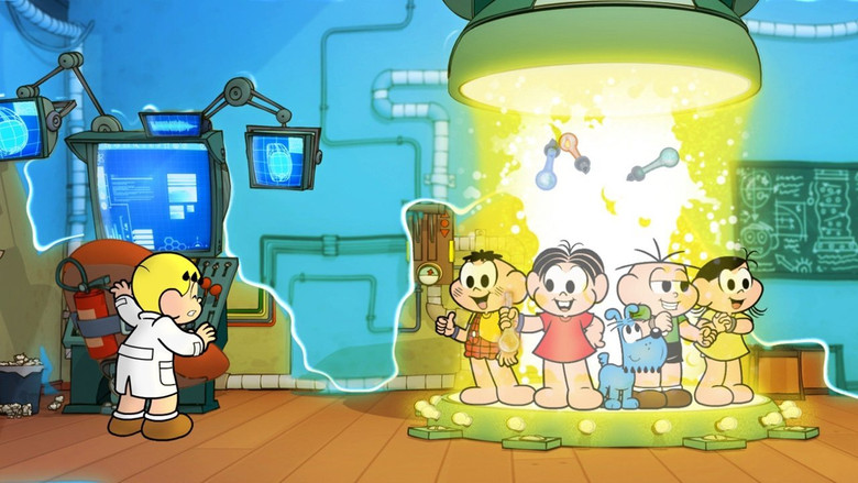 кадр из фильма Turma da Mônica em Uma Aventura no Tempo