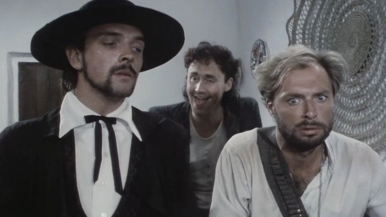 кадр из фильма A Fistful of Travellers' Cheques