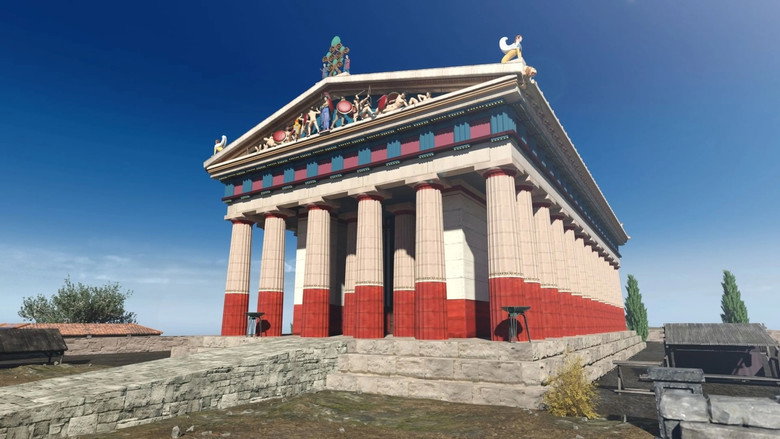 кадр из фильма Les couleurs de l'Antiquité