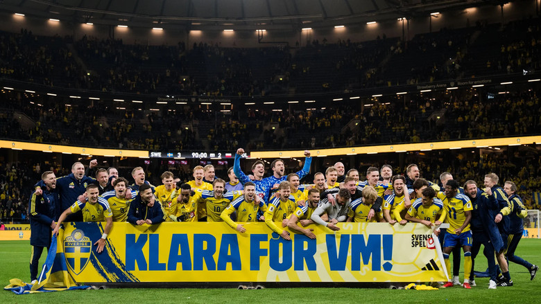 кадр из фильма Drömmen om VM – inifrån herrlandslagets playoff