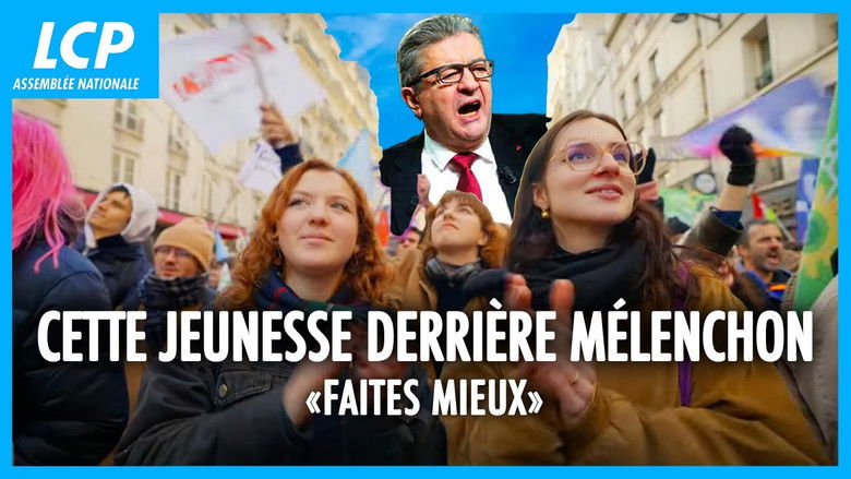 кадр из фильма Faites mieux (cette jeunesse derrière Mélenchon)