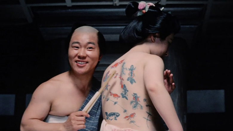 кадр из фильма Затоичи идет на праздник фейерверков