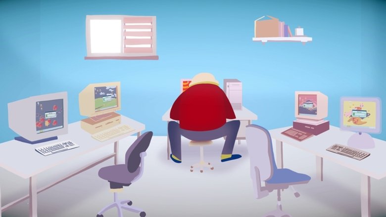 кадр из фильма Vie et Mort des écrans de veille dans une salle informatique