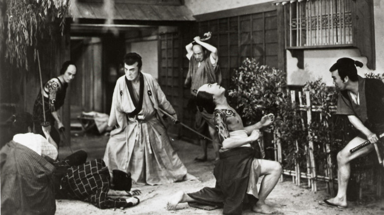 кадр из фильма 丹下左膳餘話 百萬兩の壺