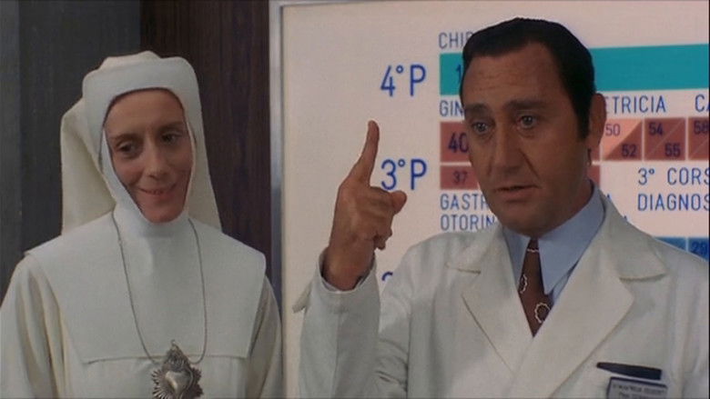 кадр из фильма Профессор доктор Гвидо Терсилли, главный врач клиники Вилла Челесте по контракту