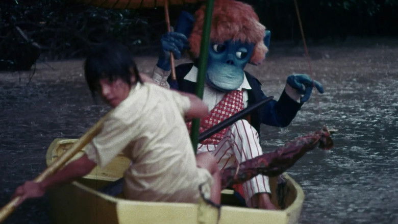 кадр из фильма The Rare Blue Apes of Cannibal Isle