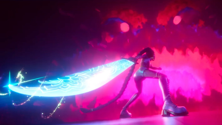 кадр из фильма Кейпоп-охотницы на демонов