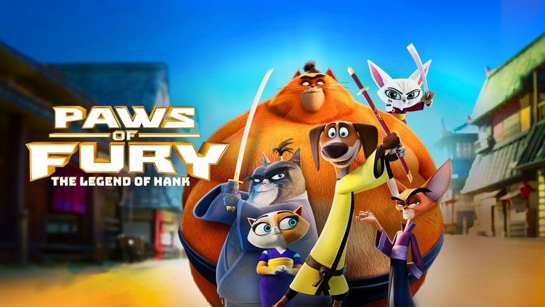 кадр из фильма Пёс-самурай и город кошек