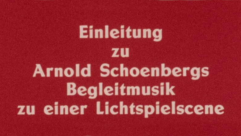 кадр из фильма Einleitung zu Arnold Schoenbergs Begleitmusik zu einer Lichtspielscene