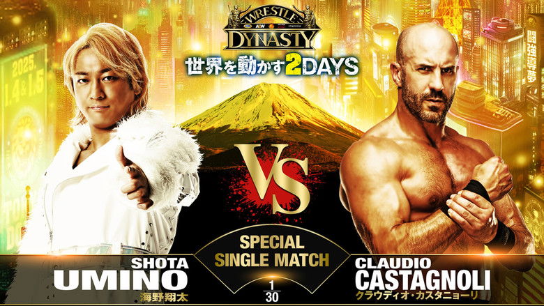 кадр из фильма NJPW x AEW x CMLL x ROH x STARDOM: Wrestle Dynasty