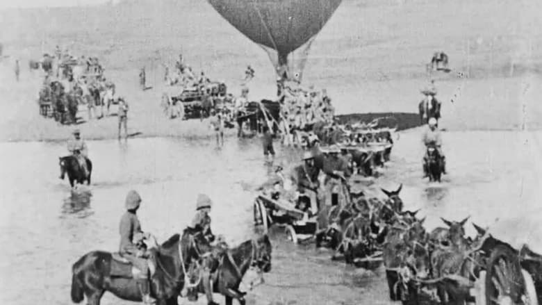 A War Balloon and Transport Crossing the Vaal River