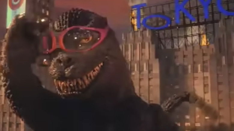 кадр из фильма Godzilla vs. Charles Barkley