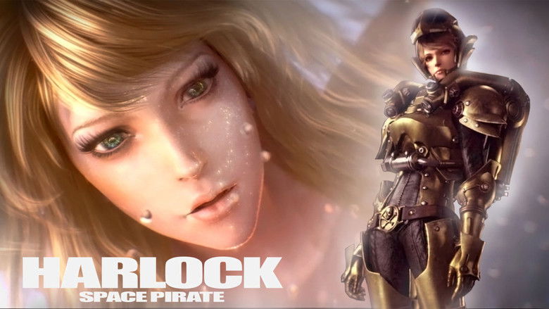 кадр из фильма Космический пират Харлок