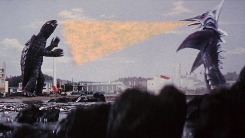 кадр из фильма Гамера против Зигры