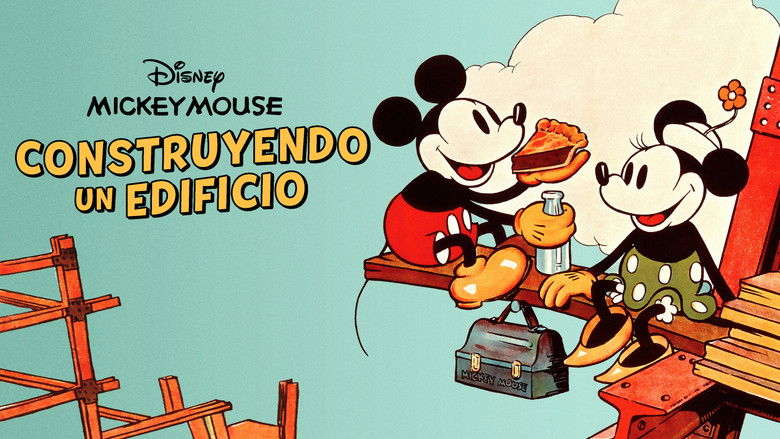 кадр из фильма Микки Маус на стройке