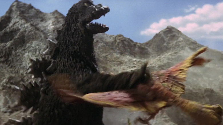 кадр из фильма Годзилла против Морского монстра