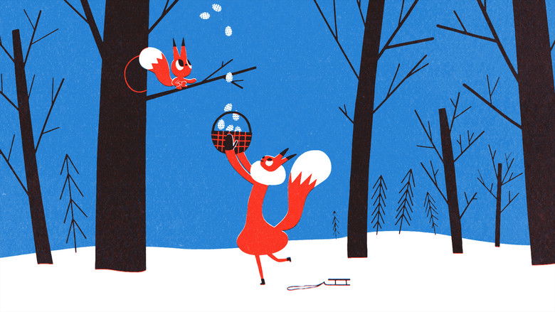 кадр из фильма Бельчонок и санки