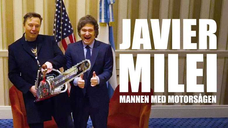 кадр из фильма Javier Milei, le président à la tronçonneuse