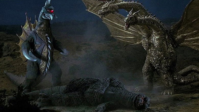 кадр из фильма Годзилла против Гайгана