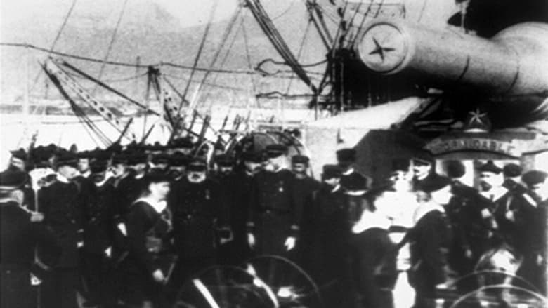 кадр из фильма Défilé d’inspection à bord des artilleurs et torpilleurs mineurs
