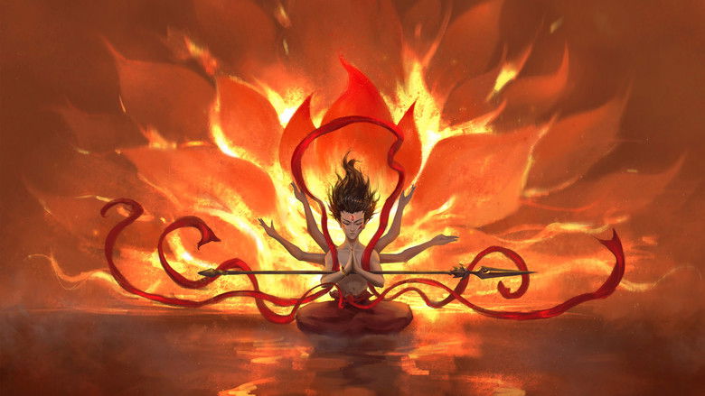 кадр из фильма Нэчжа побеждает Царя драконов