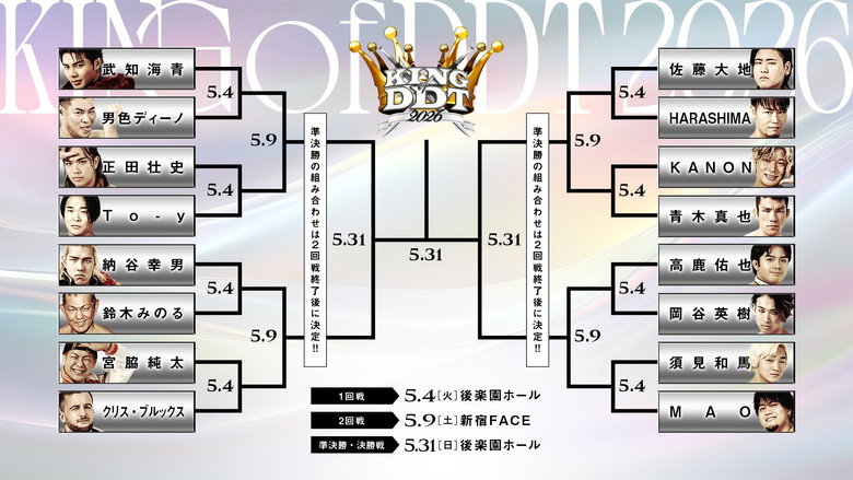 кадр из фильма KING OF DDT 2026 1st ROUND