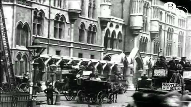 Leisurely Pedestrians, Open Topped Buses and Hansom Cabs with Trotting Horses