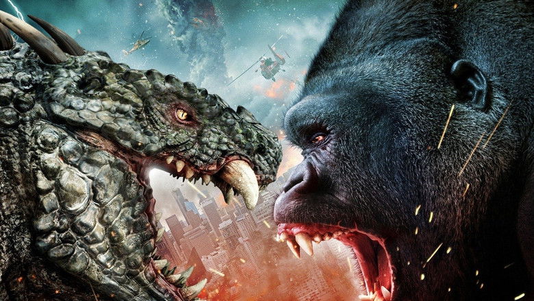 кадр из фильма Обезьяна против монстра