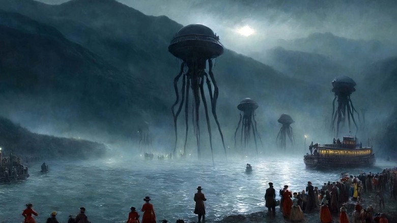 кадр из фильма La Guerre des mondes, quand Mars attaque