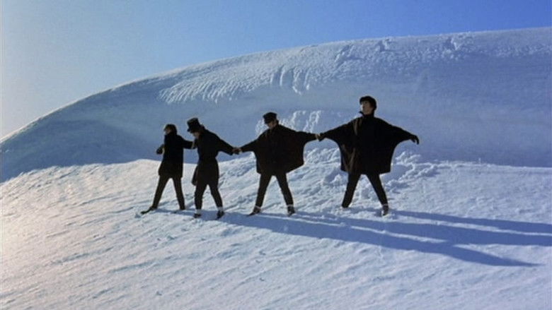 кадр из фильма Битлз. На помощь!