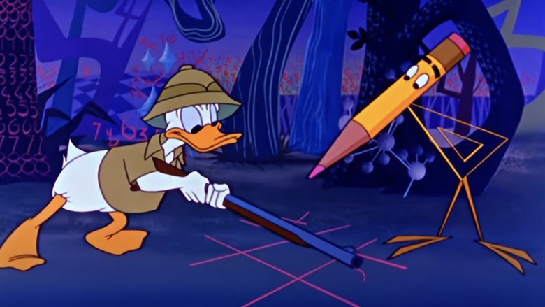 кадр из фильма Дональд в «Матемагии»