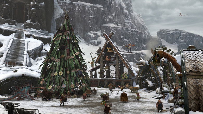 кадр из фильма Драконы: Подарок Ночной Фурии