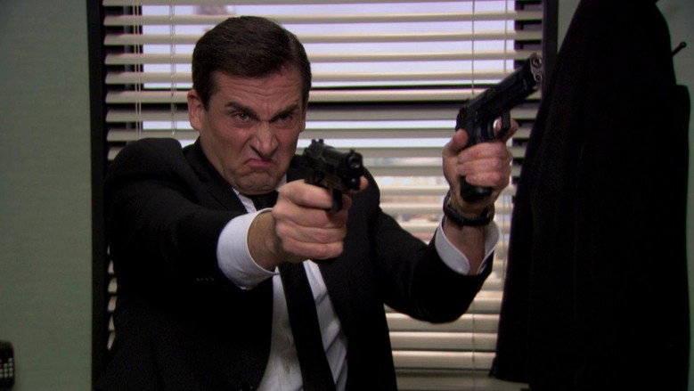 кадр из фильма Threat Level Midnight: The Movie