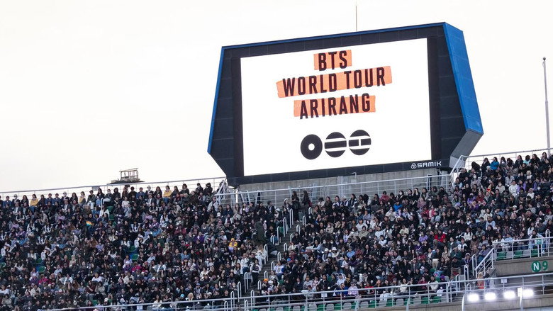 кадр из фильма BTS World Tour ‘Arirang’ in Goyang: Live Viewing