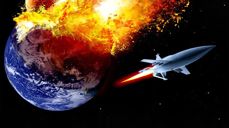 кадр из фильма Когда сталкиваются миры