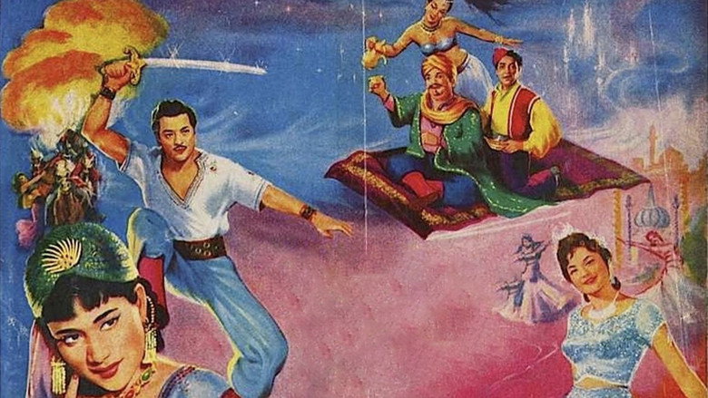 кадр из фильма सिंदबाद, अलीबाबा और अलादीन