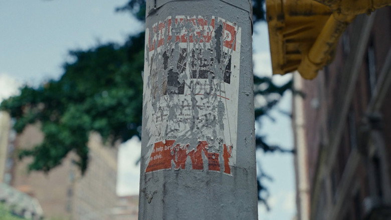 кадр из фильма Torn: The Israel-Palestine Poster War on New York City Streets