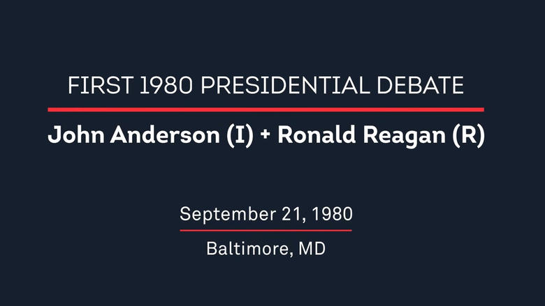 1980 First Presidential Debate