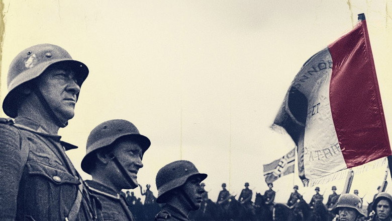 кадр из фильма À feu et à sang, des volontaires français sur le front de l'Est