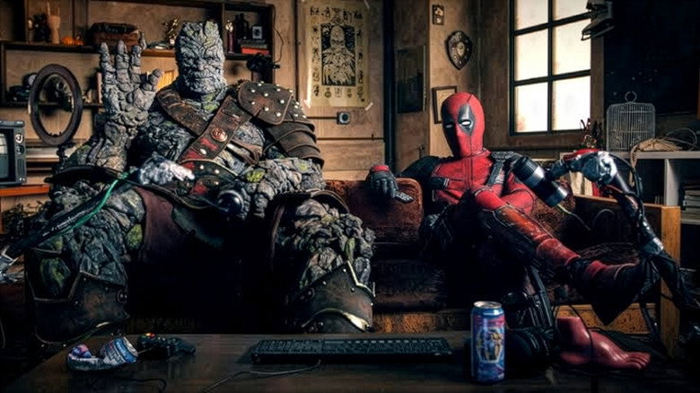 кадр из фильма Deadpool and Korg React