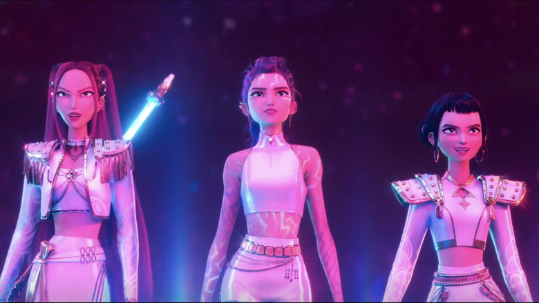 кадр из фильма Кейпоп-охотницы на демонов