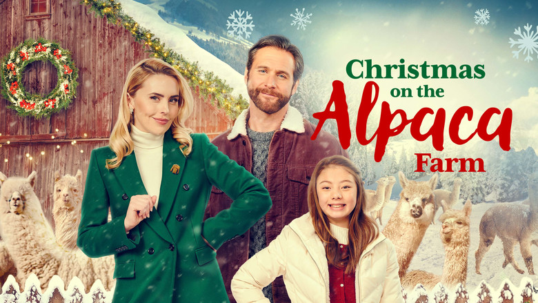 кадр из фильма Christmas on the Alpaca Farm