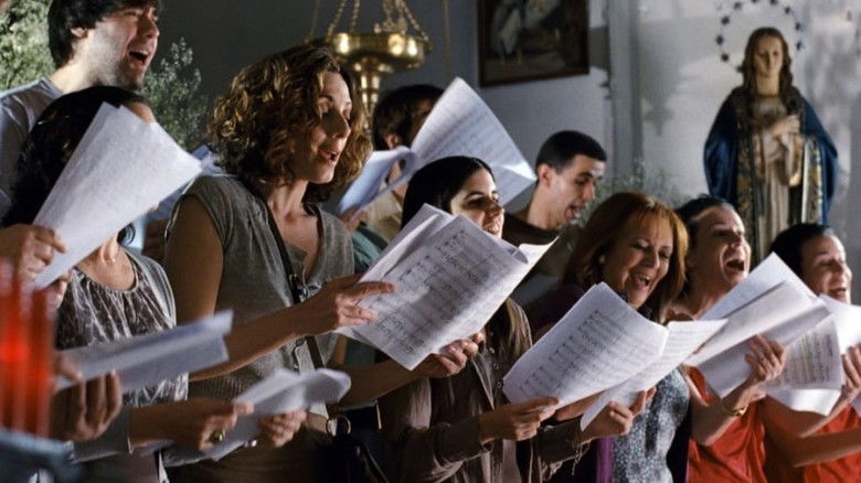 кадр из фильма Due uomini, quattro donne e una mucca depressa