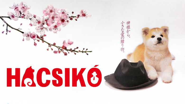 кадр из фильма История Хатико