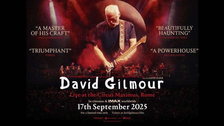 кадр из фильма David Gilmour Live at the Circus Maximus, Rome 2025